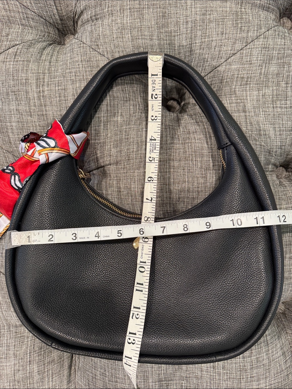Kate Spade Bag Kayla Crescent Black Leather Shoulder Bag - Picture 17 of 17